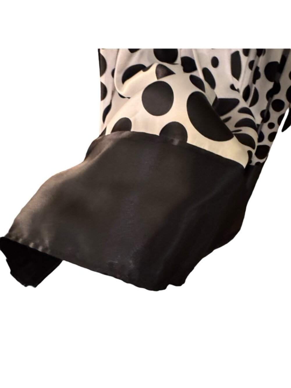 Polka Dot Dress Women's 12 Black & White Sleeveless Jessica Howard Evenings - Picture 11 of 16